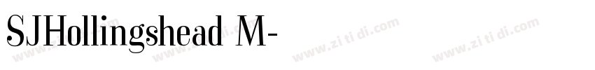 SJHollingshead M字体转换